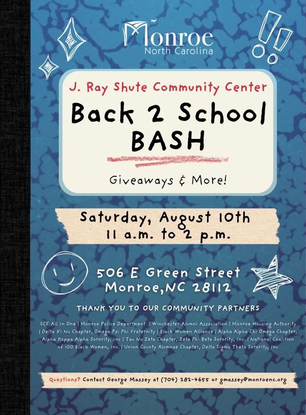 Back 2 School Flyer. All information from this flyer is listed below.