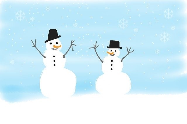Winter Safety - Two Snowmen